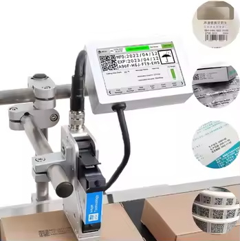 ACCINK Online Qr Code Printing Inkjet Batch Code Printers Print Machine for Code Marking on Wood Metal Plastic Carton